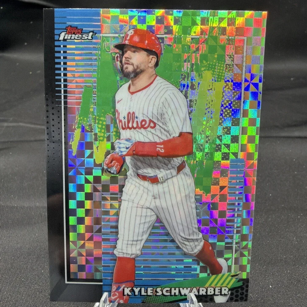 2026 Topps Finest Kyle Schwarber #91 Phillies Xfractor Philadelphia geofractor